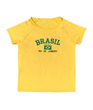GETADME 2025 Retro Street Aesthetic Baby T-shirt Women Green Brazil Letters Print Crop Tops Casual Slim Short Sleeve Y2k Clothes E-girls