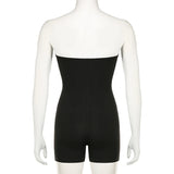 GETADME Darlingaga 스트리트웨어 드래곤 프린트 피트니스 여름 플레이수트 여성 스트랩리스 패션 고딕 다크 원피스 바디수트 롬퍼 핫