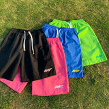 GETADME Y2k Men's Shorts Man Fluorescent Green Beach Pants Summer New Loose Quick-Dry Cotton Sports Gym Cargo Shorts Hip Hop Streetwear