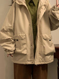 Getadme   Oversized Hooded Bomber Jacket Women Vintage Loose Windbreaker Jackets Ladies Autumn Korean Fashion Harajuku Casual Zipper Coat