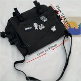 GETADME Nylon Messenger Bag Men Shoulder Bag Trendy Men's Messenger Bag, Student School Bag, Solid Color Crossbody Bags for Men Handbag
