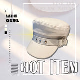 Women's Beret Hat Cotton Duck Tongue Caps Spring Autumn Winter Fashion British Retro New Navy Style Korean Newspaper Painter Hat