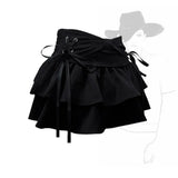 GETADME New Fashion Women Hot Girl Sweet Kawaii Bow Vintage Y2k Clothes American Streetwear Sexy Summer A-line Gothic Mini Denim Skirts