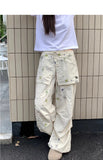 GETADME Korean Trendy Cool Print Women's Pants Street Personality Y2K Design Pants for Women Autumn New Casual Sweet Popular Trousers
