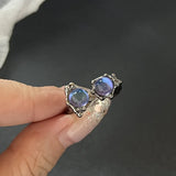 GETADME Y2K Crystal Rings Kpop Heart Adjustable Ring Irregular Geometry Punk Vintage Rings Set for Women Girls New Fashion Jewelry