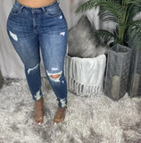 GETADME High-Waisted Stretchy Slim Fit Jeans From Foreign Trade Smooths Your Silhouette Denim Pencil Micro Flare Leggings For Women