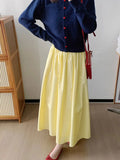 GETADME Elastic waist slim pants skirt summer and autumn leisure loose long skirt women's clothing