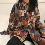 Vintage Women's Shirt Y2k Harajuku Streetwear Oversized Korean Style Long Sleeve  Elegant Blouses Chic Woman Tops Clothes