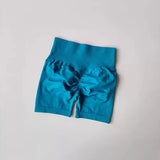 GETADME 여성용 하이웨이스트 스포츠 반바지 피치 힙 리프팅 허리 조임 슬리밍 러닝 트레이닝 피트니스 의류