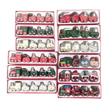 GETADME Christmas Wood Train Decoration,Christmas Ornaments With Moving Train,Home Noel,Happy New Year 2025 Gifts