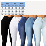 GETADME High Waist Denim Long Jean Casual Vintage Solid Skinny Youthful Women Office Lady Trouser Pencil Pants Fashion Trend Clothes New