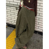 GETADME Y2K Women Streetwear Vintage Cargo Harajuku Parachute Jeans Wide Leg Gyaru American Retro Denim Pants 2000s Trousers Clothes