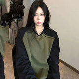 Getadme-Harajuku Korean Style Pullover Hoodie Oversized Fashion Sweatshirts Vintage Aesthetic Hoodies Long Sleeve Women Clothes