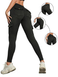 GETADME 1/3 PCS Washed Print Work Pocket Women Leggings Elastic Butt Lifting Fitness Tights 2025 New Athletic Pants Fashion Streetwear