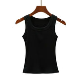 GETADME 2025 Summer AL Luxury Brand Logo Women's Yoga Vest High Quality Silicone Print Daily Travel Exercise Fashion Comfort Breathable