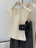 GETADME 2025 Female Elastic Slim Casual Vests Pullover Camis Summer Spring Striped Tank Tops Women Sleeveless Knitted T-Shirts Crop Tops