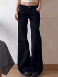 GETADME 2000s American Vintage Pants Women Casual Y2k Thin Sportwear Y2k Clothing Retro Trouser Casual Chic Retro Harajuku Jeans Female