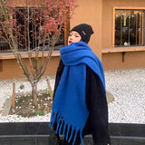 Getadme New Fashion Winter Plaid Scarf Female Autumn and Winter Everything New casual Classic Imitation Cashmere Plaid Sha