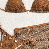 GETADME New Sexy Bikinis Female Swimsuits Women Three-Piece Swimwear Beach Swimming Wear Bathing Suits Brazilian Bikini Set Pool Bather