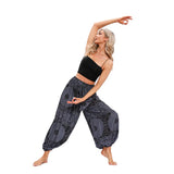 GETADME Boho Yoga Pants Women Hippie Harem Printed Dyeing High Waisted Wear Pantalone De Mujer Cintura Alta Calca Feminina Beach
