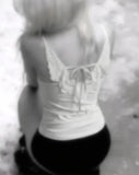 GETADME Angel Wings Vest 3D Embossed Wings Embroidery Spaghetti Strap Vest Y2K Women Gothic Fashion Summer Sexy Slim Backless Short Top