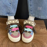 GETADME Women's Casual Shoes 2025 Spring New Fashion Cross Tied Height Increase Platform Sneakers Breathable  Comfortable Non Slip Flats