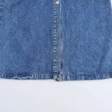 GETADME 유럽 및 미국 스타일 봄 신상품 라펠 싱글 브레스트 기질 통근용 긴팔 데님 드레스