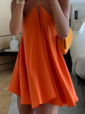 GETADME Sexy Party Off Shoulder Dresses 2025 Women's Elegant Sleeveless Hollow Out Beach Dress Backless High Street Lady Summer Vestidos
