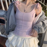 GETADME American hot girl pure desire creative back wing camisole vest summer trend slim fit women's versatile outerwear top