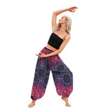 GETADME Boho Yoga Pants Women Hippie Harem Printed Dyeing High Waisted Wear Pantalone De Mujer Cintura Alta Calca Feminina Beach