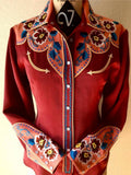 GETADME Western Style Print Casual Slim Women's Shirt 2025 Autumn Vintage Women's Long Sleeve Shirts and Blouses Fashion Elegant Tops