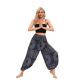 GETADME Boho Yoga Pants Women Hippie Harem Printed Dyeing High Waisted Wear Pantalone De Mujer Cintura Alta Calca Feminina Beach