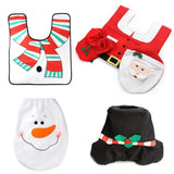 GETADME New Cute Christmas Toilet Seat Covers Creative Santa Claus Bathroom Mat Xmas Supplies for Home New Year Navidad Gift Decor 2025