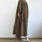 GETADME New Casual Women's Long Sleeved Shirt Dress Versatile Long Windbreaker Jacket Spring/summer 2025