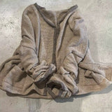 Gilets tricotés automne-hiver GETADME pour femmes, style décontracté, manches longues, boutons, chauds, collection 2025, coupe ample vintage.