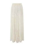 GETADME PUWD Women Coquett Skirt 2025 Ladies Sexy Fashion Lace Faldas Para Mujeres Comfortable White Slim Skirt For Women's Clothes