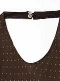 GETADME Women Halter Dress 2026 Summer Vintage Polka Dot Chiffon Asymmetry Off the shoulder Female Elegant Street Dresses Clothes