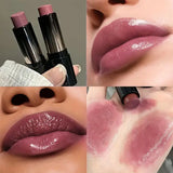 GETADME Lipstick Red Brown Lipstick Waterproof Moisturizing Mirror Lip Gloss Natural Long-Lasting Makeup Valentine's Day Gift