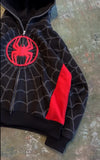 GETADME American Spider Pattern Embroidery Zip Up Hoodie Y2K Mens Womens Gothic Harajuku Jacket Fashion Hoodie Sweatshirt Casual Clothes