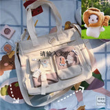 GETADME Nylon Waterproof Canvas Women Handbags Shoulder Bag Japanese Ladies Messenger Bag Student School Crossbody Bags for Girl Satchel