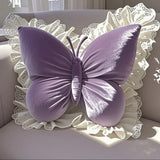 GETADME Cute Princess Butterfly Office Pillow Living Room Bow Bedroom Car Sofa Cushion Home New Pillow Room Home Garden Decor