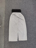 GETADME European and American Embroidered Street Couple Double Head Double Waist Pants Personalized Printed Pattern Pants
