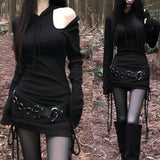 GETADME 여성용 새로운 스타일 스트릿 패션 펑크 벨트, 하프 스커트 아우터웨어 장식용 신치 벨트