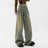 Getadme-Winter Y2k Fashion Women Harajuku Jeans Wide Leg Punk Loose Casual Long Trousers Denim Cargo Baggy Pants Femme Streetwear