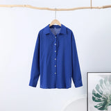 GETADME Fashion Loose Women's Shirts Long Sleeve Lapel Oversize Female Blouses 2025 Spring Summer Elegant Pink Cotton Linen Lady Shirts