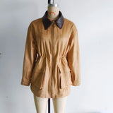 GETADME European and American style new lapel contrast color large pocket suede mid-length jacket coat women's fashionable all-match sho