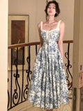 Getadme-French Fashion Midi Dresses Women New Summer Elegant Spaghetti Strap Female Clothes Sexy Evening Party Backless Prom Dress