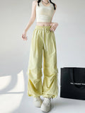GETADME Zoki Dopamine Women Summer Pants Fashion Striped Bow Loose Multicolor Cargo Pants Casual Bf Ladies Trousers New