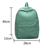 GETADME New Waterproof Nylon Women Backpack Female Travel Bag Backpacks Schoolbag for Teenage Girls Solid Color Bookbag Mochila Bookbag