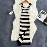 GETADME 2025 Stripe Summer Elastic Split Bodycon Dress Sexy Beach Vacation Sundress Women Casual Slim Pencil Vestidos Maxi Long Dress